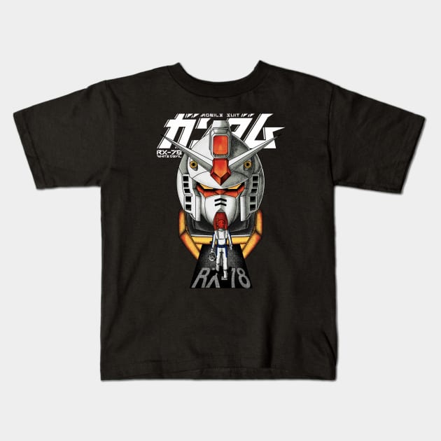 gundam rx 78 Kids T-Shirt by opoyostudio